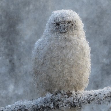 QuaRot W3A3: A snowy owl perched on a branch, intricate feathers, winter atmosphere, ultra detailed nature photography